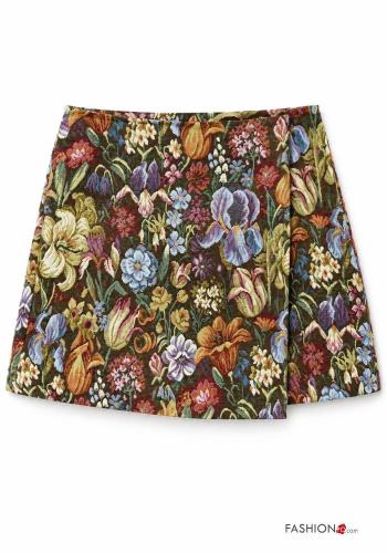 asymmetrical Cotton Skirt with zip - ph 2