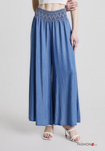 Pantalon évasé avec élastique - ph 2