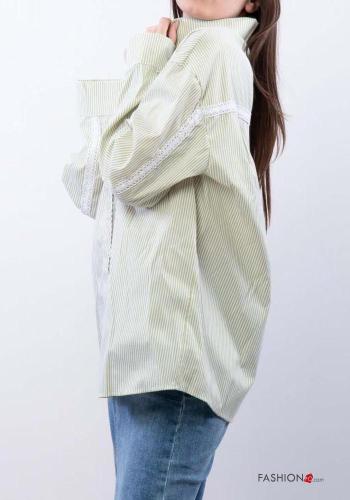 Chemise en Coton Imprimé à rayures à boutons - ph 4