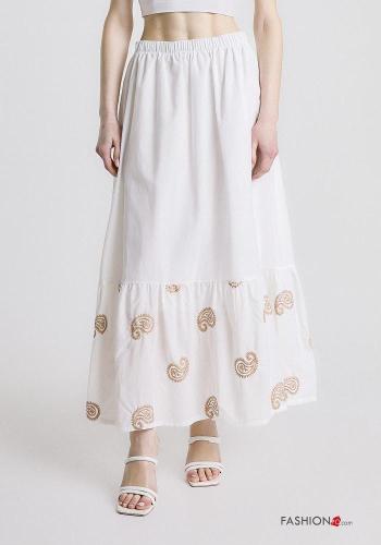 Jupe en Coton à broderie avec élastique - ph 2
