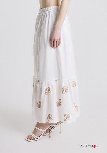 Jupe en Coton à broderie avec élastique - ph 3
