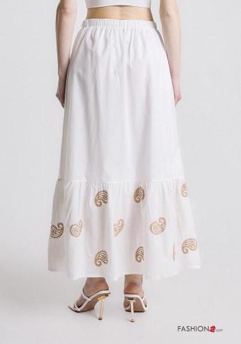 Jupe en Coton à broderie avec élastique - ph 4