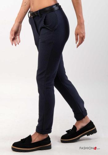 Pantalone Fantasia righe con cintura - ph 2