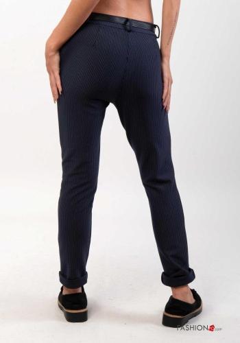 Pantalone Fantasia righe con cintura - ph 3