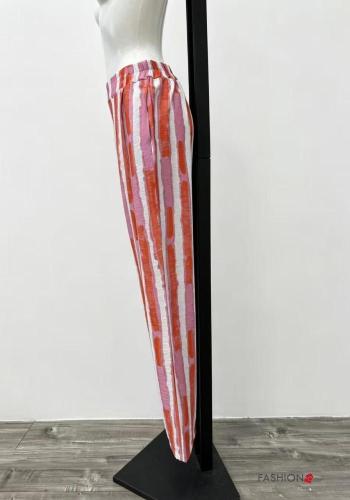 Streifenmuster Hose mit gummizug - ph 2