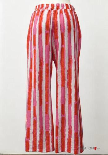 Streifenmuster Hose mit gummizug - ph 3