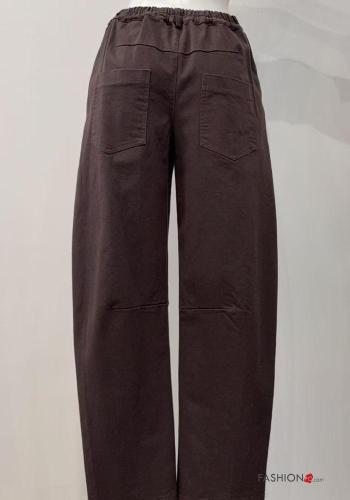 Hose aus Baumwolle mit Taschen mit Reißverschluss - ph 2