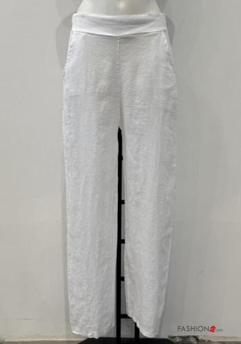 Hose aus Leinen mit Taschen - ph 3