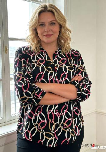 Camisa Estampado Geométrico con botones - ph 3