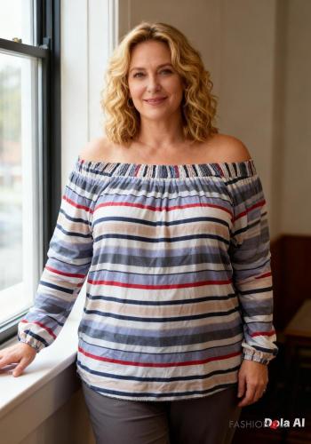 Tunique oversize décolleté bardot - ph 1