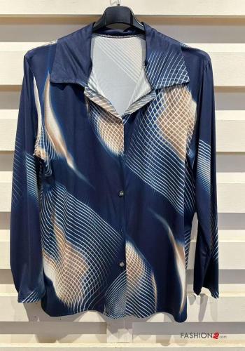 Blusa manga larga Estampado Artístico con botones - ph 4