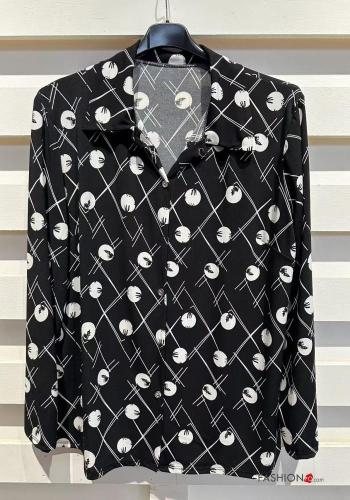 Blusa manga larga Estampado Geométrico con botones - ph 4