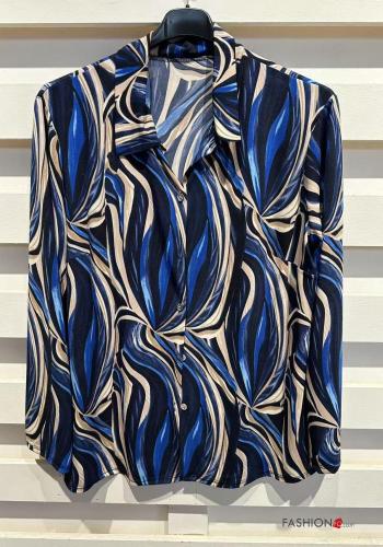 Blusa manga larga Estampado Geométrico con botones - ph 4