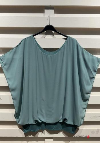 short sleeve crew neck chiffon T-shirt - ph 4