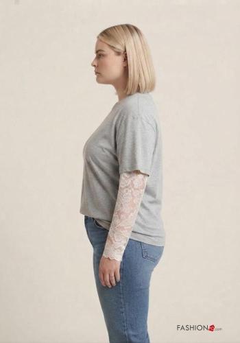 Blouse en Coton manches longues col rond - ph 2