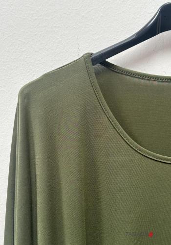 Blusa oversize girocollo maniche a tre quarti - ph 4