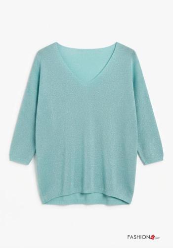Sweater with v-neck 3/4 sleeve - ph 2
