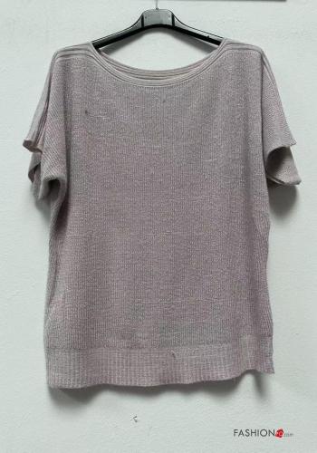 short sleeve Sweater boat neckline - ph 4