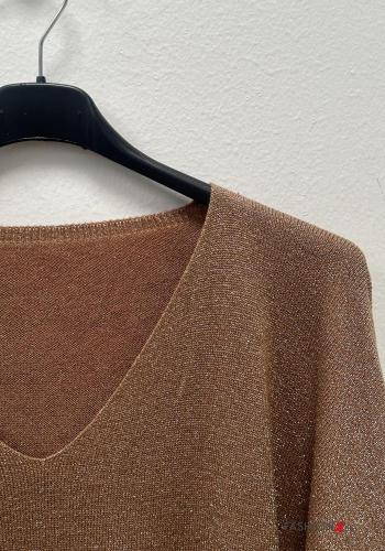Maglione scollo a V maniche a tre quarti - ph 5