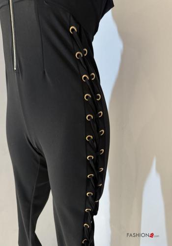 Jumpsuit in Cotone senza maniche scollo a V con zip - ph 2