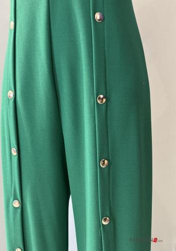 sleeveless Jumpsuit with buttons with v-neck - ph 2