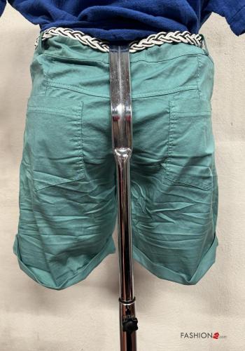 Bermuda in Cotone con cintura con tasche - ph 2