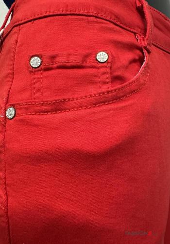 Pantalone in Cotone skinny con tasche - ph 4