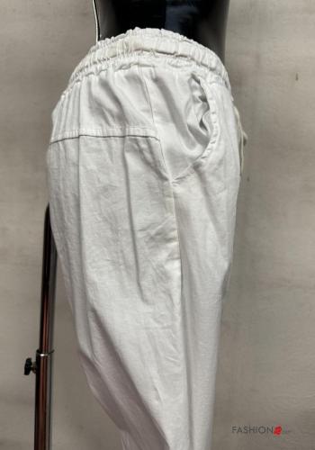 Hose aus Baumwolle mit Taschen mit gummizug mit kordelzug - ph 2