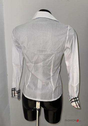 Chemise en Coton à collet Motif tartan à boutons - ph 3