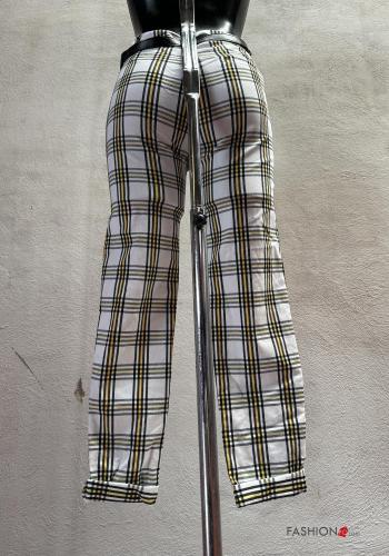 Vichy Muster Hose mit Gürtel - ph 3