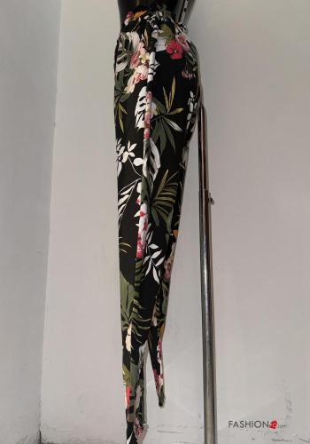 Blumenmuster lange Hose mit gummizug - ph 2