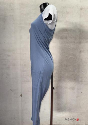 Latzhose aus Baumwolle mit Taschen mit T-Shirt - ph 2