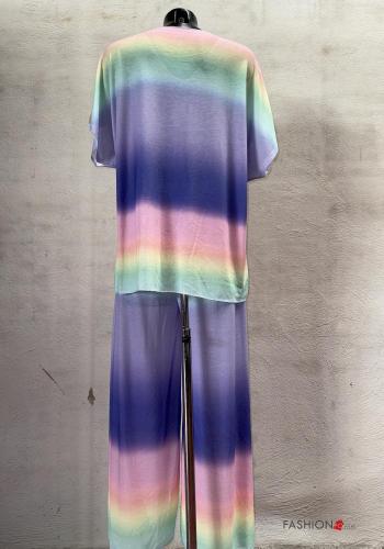 Coordinato in Cotone maniche corte Fantasia colorata - ph 3