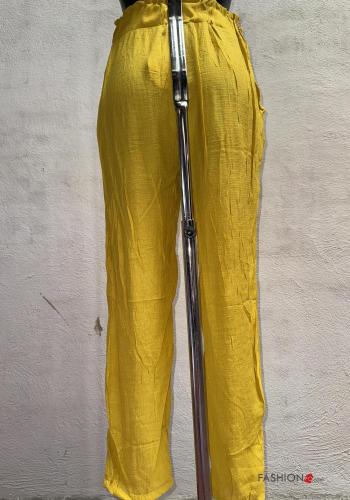 Pantalone in Cotone con tasche con coulisse - ph 3