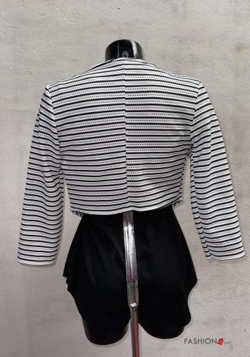Bolerino maniche lunghe corto Fantasia righe - ph 3