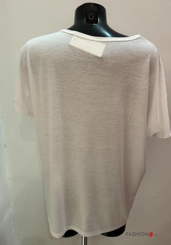 T-shirt maniche corte girocollo Fantasia stampata - ph 2