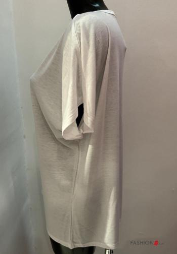T-shirt maniche corte girocollo Fantasia stampata - ph 3