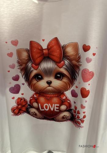 T-shirt maniche corte girocollo Fantasia stampata - ph 4
