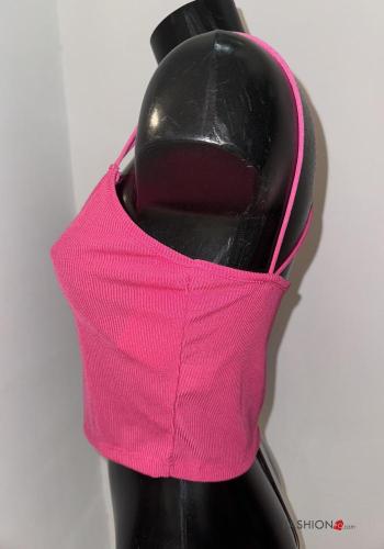 Top costine scollato sulla schiena corto senza maniche - ph 2