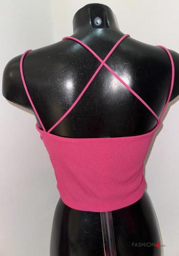 Top costine scollato sulla schiena corto senza maniche - ph 3