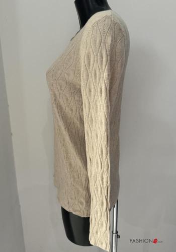 Embroidered long sleeve crew neck Sweater - ph 2