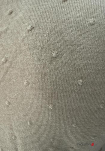 Maglione maniche lunghe girocollo con bottoni - ph 4