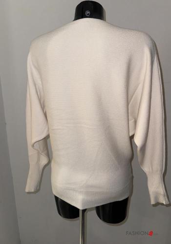 Maglione maniche lunghe con tasche con scollo a barca - ph 3