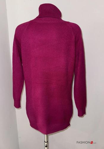 long sleeve Cotton Sweater Rollneck with pockets - ph 3