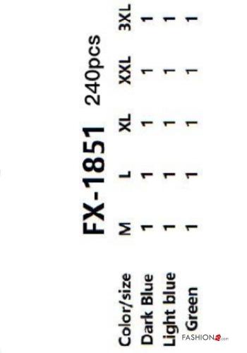 Floral with collar Cotton Shirt with buttons 3/4 sleeve - ph 3