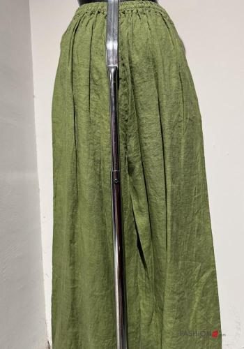 Pantalones de Lino wide leg con elástico - ph 3