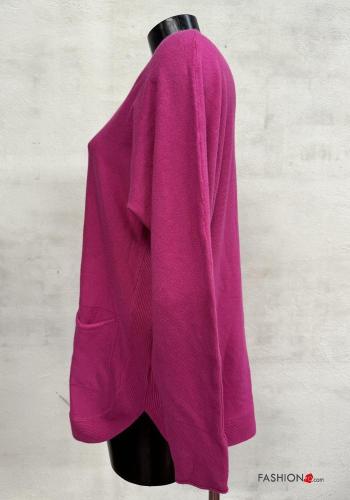 Pull manches longues col rond à boutons - ph 2