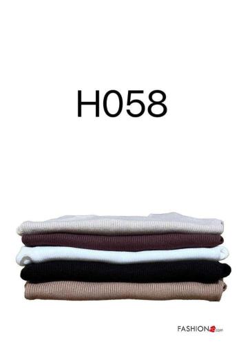 Maglione costine girocollo corto maniche lunghe - ph 2