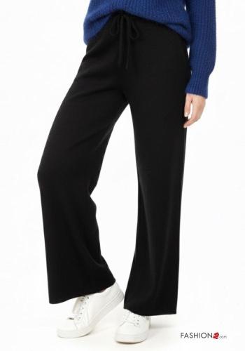 Pantalone in Cotone wide leg con elastico - ph 2