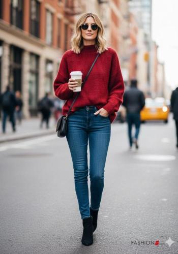 Maglione in Misto Lana maniche lunghe girocollo - ph 3